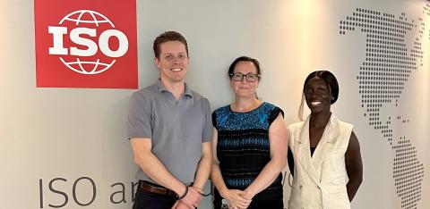 SCC and ISO staff pose at the AI for Good Summit